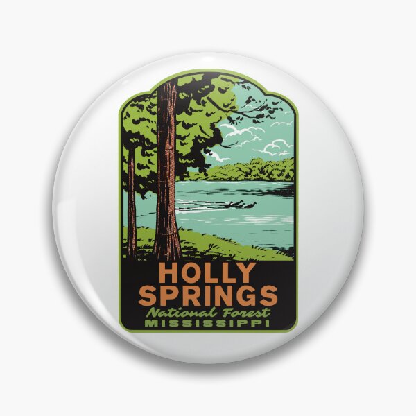 Item preview, Holly Springs National Forest Mississippi Retro designed and sold by HalpinDesign.