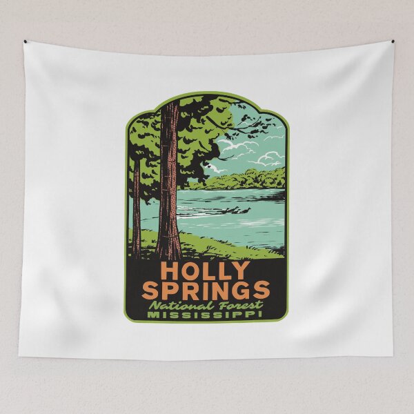 Item preview, Holly Springs National Forest Mississippi Retro designed and sold by HalpinDesign.