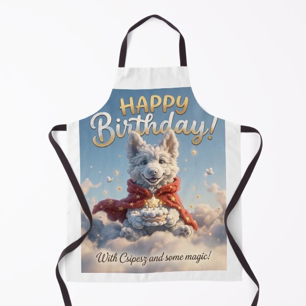 Item preview, Cute Cloud German Shepherd Magical Birthday Greeting designed and sold by SilentFlower.