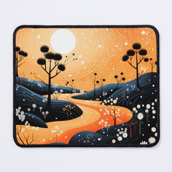 Item preview, Aboriginal Inspired Dot Art - With Orange Sunset designed and sold by GrinGalore.