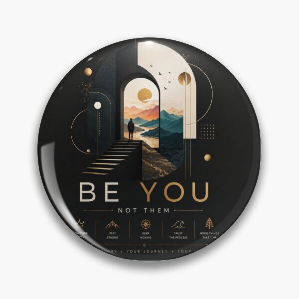 Item preview, Be You, Not Them – Modern Minimal Motivation designed and sold by SummitTrails.