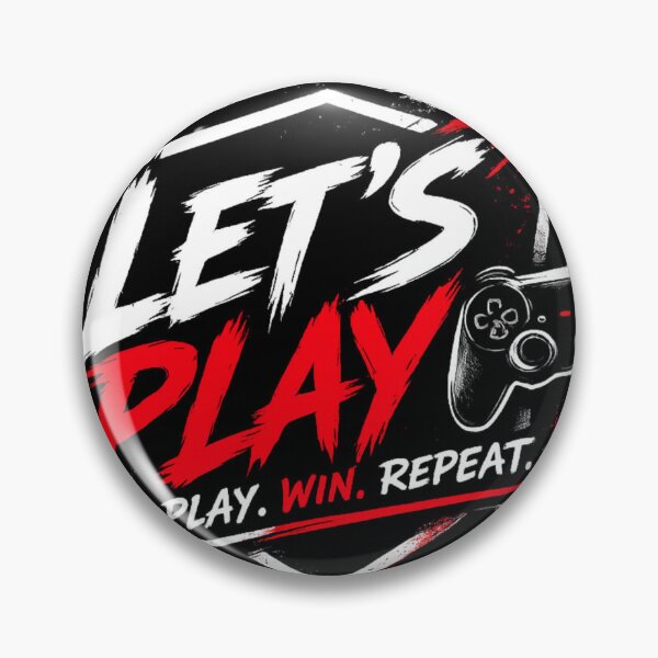 Item preview, Let's Play - Play Win Repeat Gaming Controller Gamer T-Shirt designed and sold by TheWorldGameStudio .