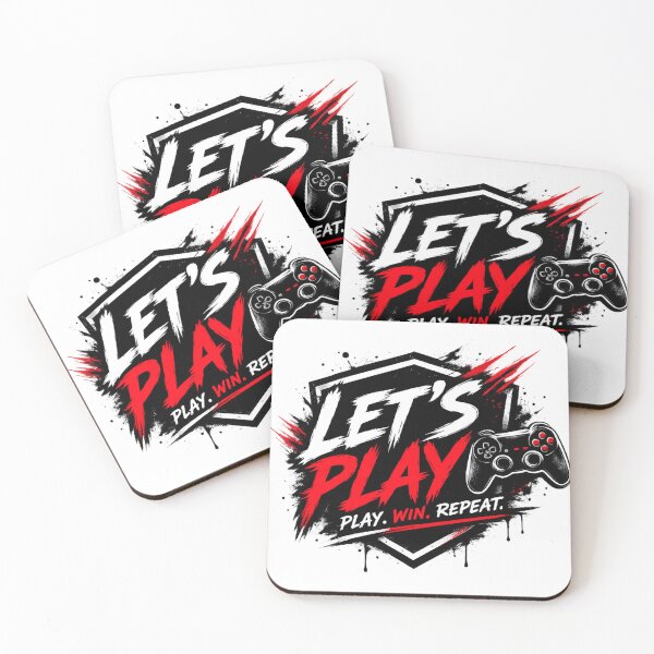 Item preview, Let's Play - Play Win Repeat Gaming Controller Gamer T-Shirt designed and sold by TheWorldGameStudio .