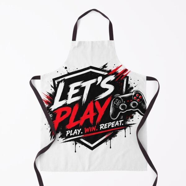 Item preview, Let's Play - Play Win Repeat Gaming Controller Gamer T-Shirt designed and sold by TheWorldGameStudio .