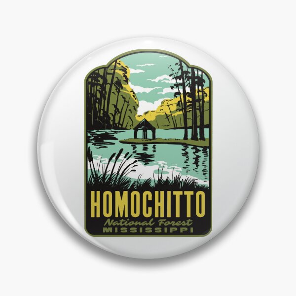 Item preview, Homochitto National Forest Mississippi Retro designed and sold by HalpinDesign.