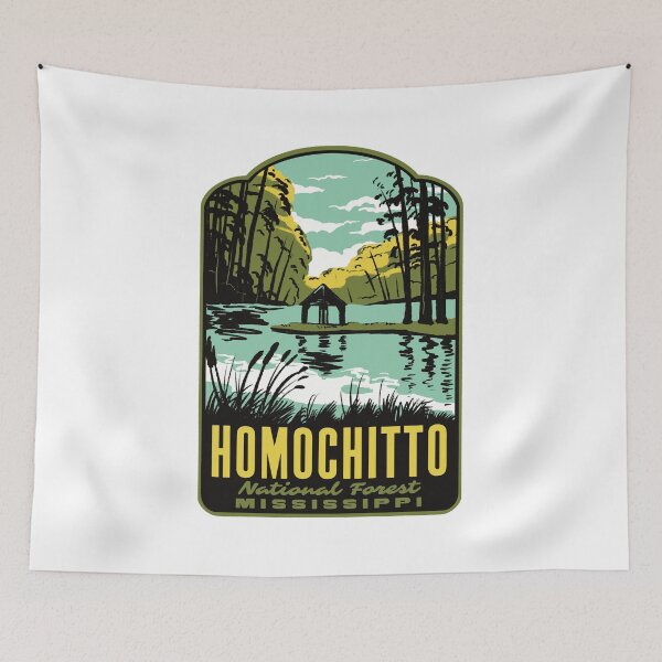 Item preview, Homochitto National Forest Mississippi Retro designed and sold by HalpinDesign.