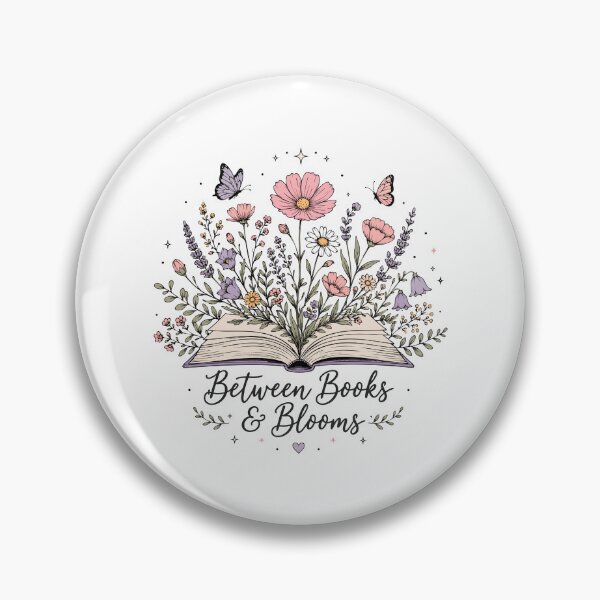 Item preview, Between books and blooms book lover reader designed and sold by HandicraftArt.