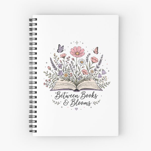 Item preview, Between books and blooms book lover reader designed and sold by HandicraftArt.