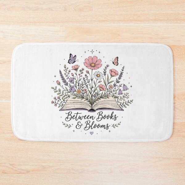 Item preview, Between books and blooms book lover reader designed and sold by HandicraftArt.