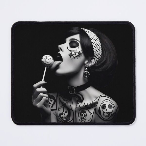 Item preview, Woman With Skull Tattoo Lollipop designed and sold by Voodoo Store Paranormal Collections.