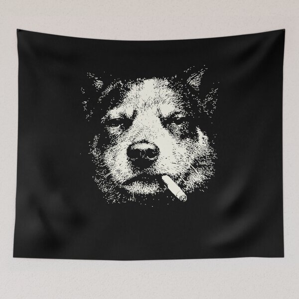 Item preview, Blue Heeler Smoking Cigarette Funny Dog Meme designed and sold by Hedoraxe.