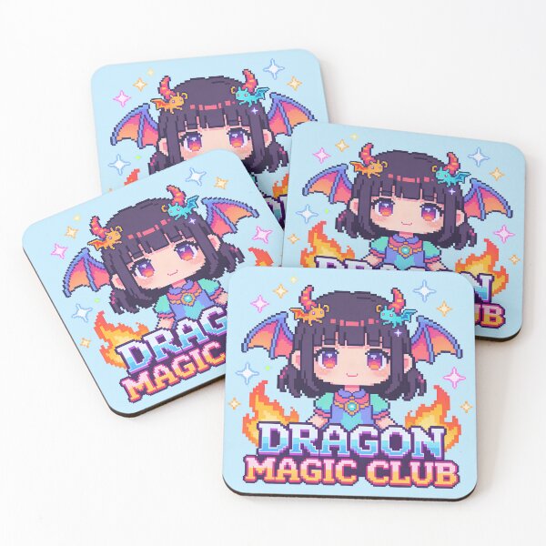 Item preview, Dragon Magic Club Cute Anime Girl Pixel Art designed and sold by PotionPixelArt.