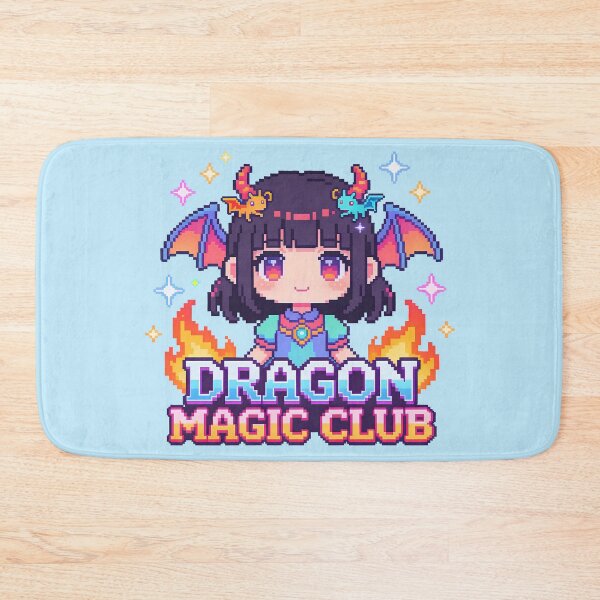 Item preview, Dragon Magic Club Cute Anime Girl Pixel Art designed and sold by PotionPixelArt.