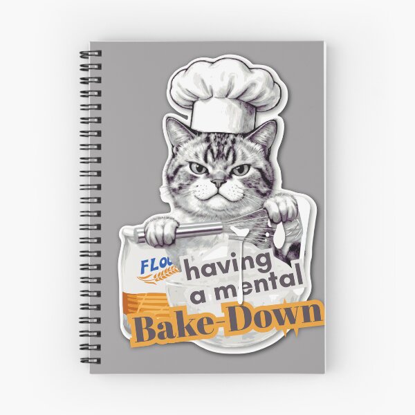 Item preview, Funny Cat Having A Mental Bake-Down Chef Pun Meme designed and sold by pulse_retail.