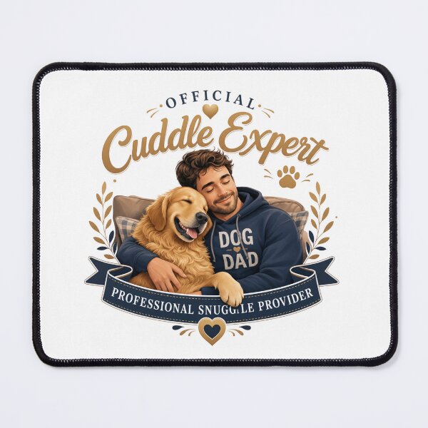 Item preview, Official Cuddle Expert Golden Retriever Dog Dad T-Shirt designed and sold by Ashley critters.