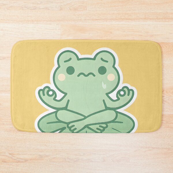 Item preview, Kawaii Zen Frog - Zen But Anxious Spiritual Humor Meditation designed and sold by MildlyCosmic.