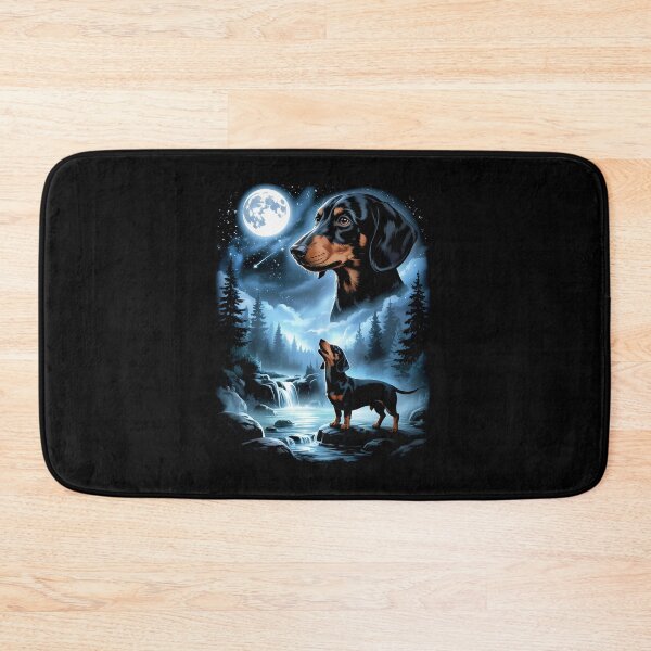 Item preview, Dachshund Howling to The Moon Funny Dog Meme designed and sold by Hedoraxe.