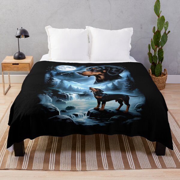 Item preview, Dachshund Howling to The Moon Funny Dog Meme designed and sold by Hedoraxe.