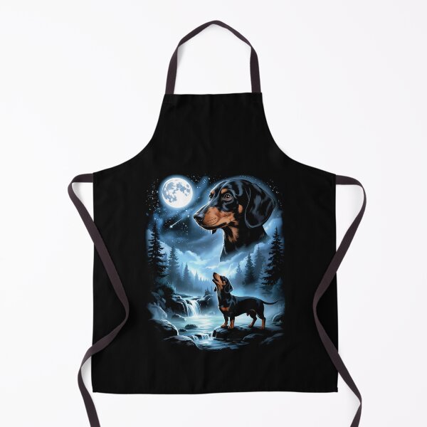 Item preview, Dachshund Howling to The Moon Funny Dog Meme designed and sold by Hedoraxe.