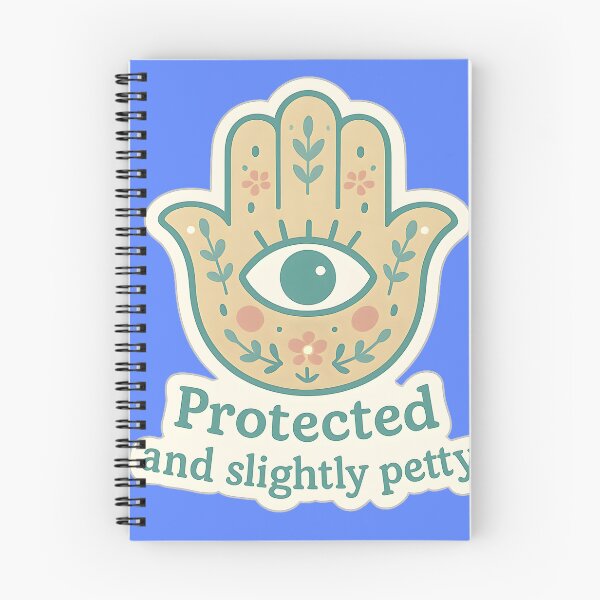 Item preview, Hamsa Kawaii - Protected and Slightly Petty Spiritual Humor Protection designed and sold by MildlyCosmic.