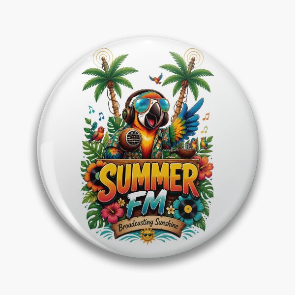 Item preview, Summer FM Parrot Radio DJ designed and sold by Sovereign Supply Co..