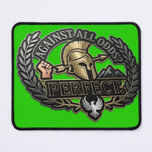 Item preview, Against All Odds Perfect - Spartan Warrior Mindset Emblem Sticker designed and sold by Scro-Ciob-Shop.