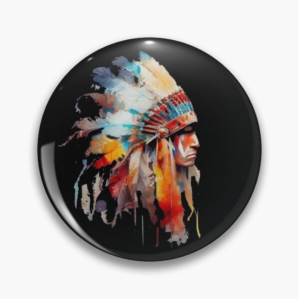 Item preview, Watercolor Native American Chief Headdress - Indigenous Pride  designed and sold by Gbriel3.
