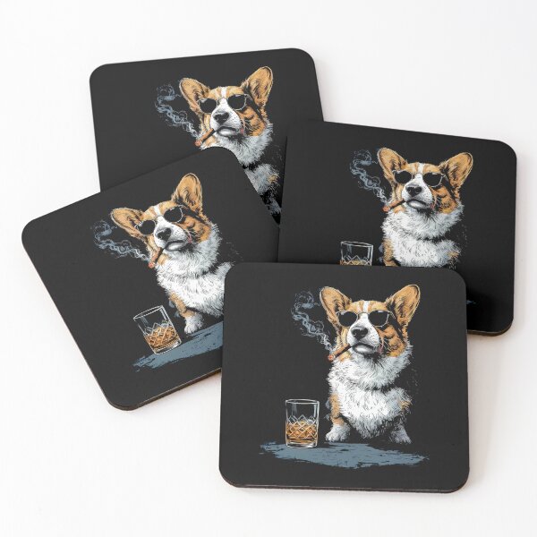 Item preview, Corgi Smoking Cigarette Funny Dog Meme designed and sold by Hedoraxe.