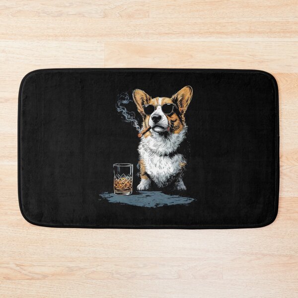 Item preview, Corgi Smoking Cigarette Funny Dog Meme designed and sold by Hedoraxe.
