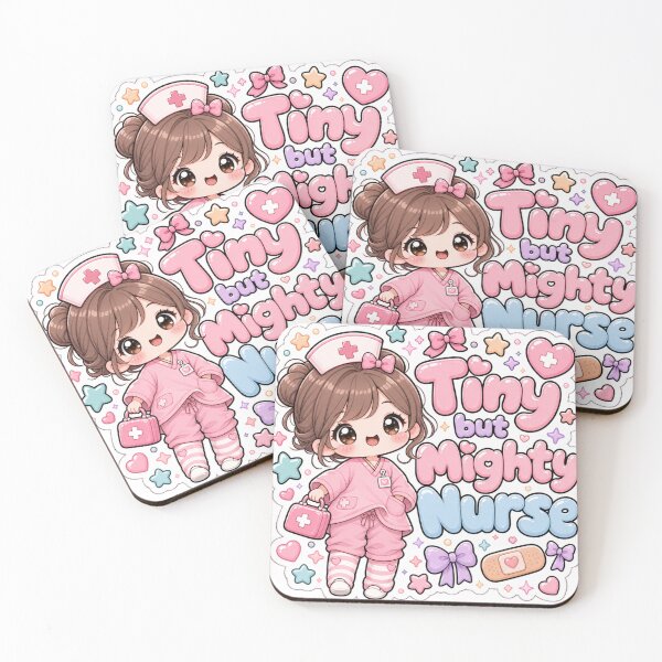 Item preview, Tiny but Mighty Nurse Kawaii Chibi Cute Nurse Life  designed and sold by TheHappyCatStudio.