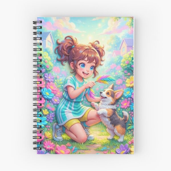 Item preview, A little girl and a cute dog. designed and sold by PP&RAINBOW SHOP.