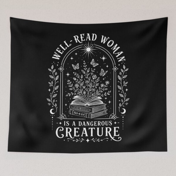 Item preview, A Well Read Woman Is A Dangerous Creature, Bookish, Book Reader, Reading, Book Lovers Gifts, Librarian designed and sold by Sprinkle12345.