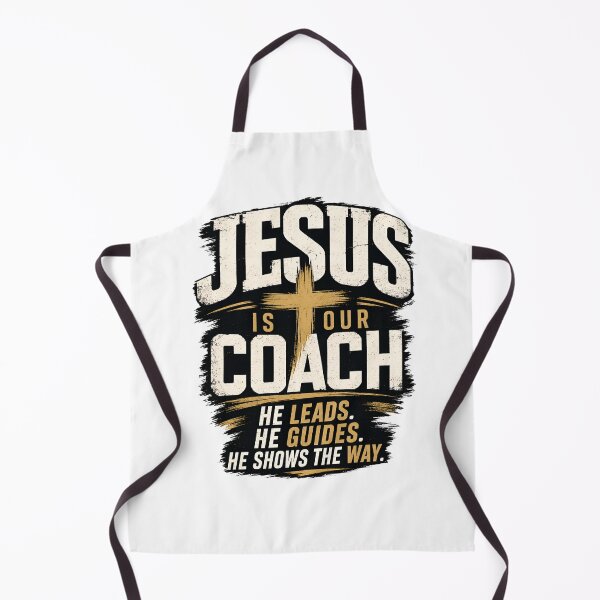 Item preview, Jesus Is Our Coach – He Leads, He Guides, He Shows the Way Inspirational Christian Apparel designed and sold by KINGDOM GOLD STUDIO.