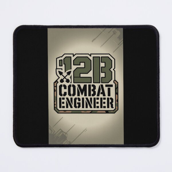 Item preview, 12B Combat Engineer — U.S. Army MOS Patch Graphic with Camouflage Military Shovel Emblem designed and sold by GFamilyC.