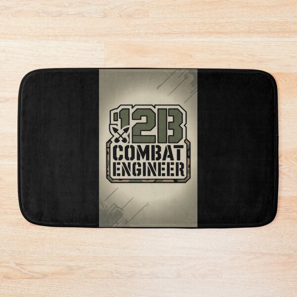 Item preview, 12B Combat Engineer — U.S. Army MOS Patch Graphic with Camouflage Military Shovel Emblem designed and sold by GFamilyC.