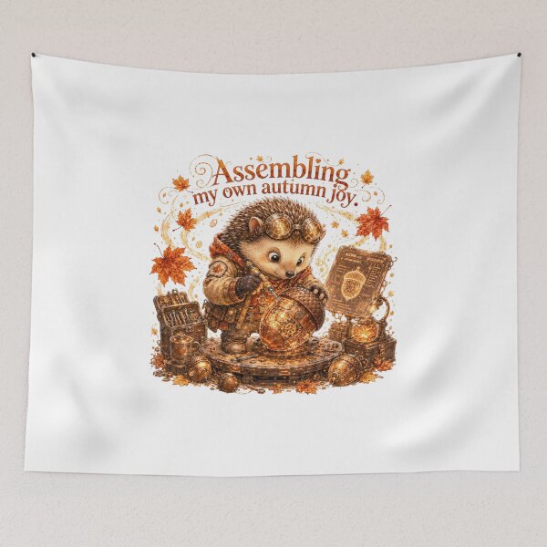Item preview, Assembling My Own Autumn Joy Steampunk Hedgehog Clockwork Acorn designed and sold by AQUILAKREO.