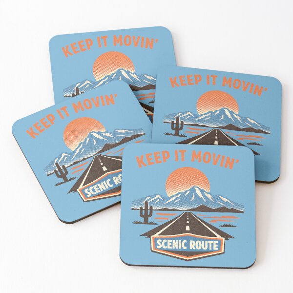 Item preview, Scenic Route Keep It Movin designed and sold by PrintSmithArt.