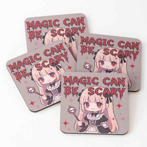 Item preview, "Magic Can Be Scary" - Gothic Lolita Pixel Art Magical Girl designed and sold by PotionPixelArt.