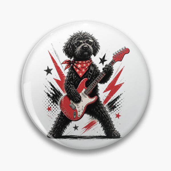 Item preview, Goldendoodle Rock, Guitar Music Lover, Funny Rock Dog Style designed and sold by Sprinkle12345.