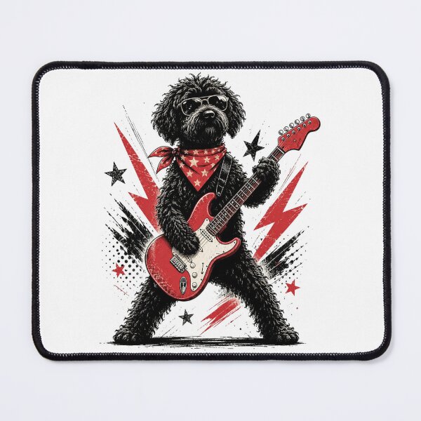 Item preview, Goldendoodle Rock, Guitar Music Lover, Funny Rock Dog Style designed and sold by Sprinkle12345.