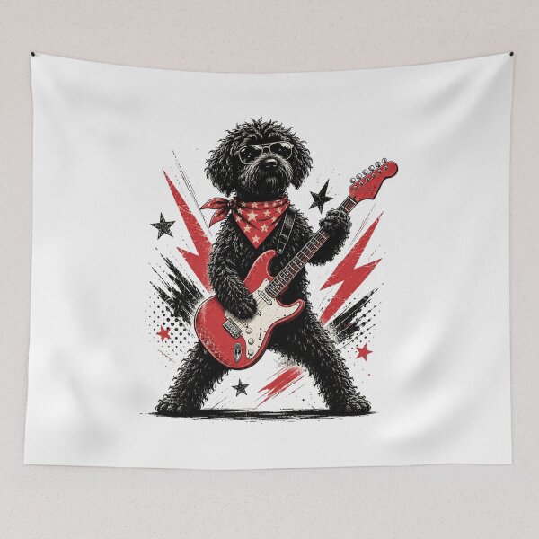 Item preview, Goldendoodle Rock, Guitar Music Lover, Funny Rock Dog Style designed and sold by Sprinkle12345.