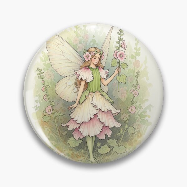 Item preview, Elegant Hollyhock Flower Fairy designed and sold by Pasteltone.