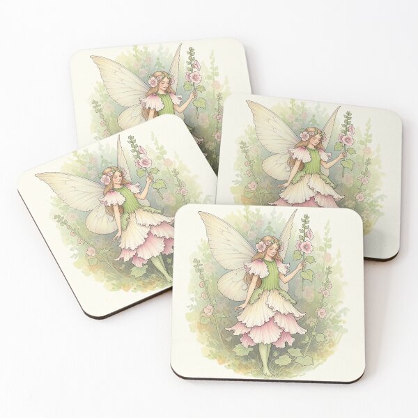Item preview, Elegant Hollyhock Flower Fairy designed and sold by Pasteltone.