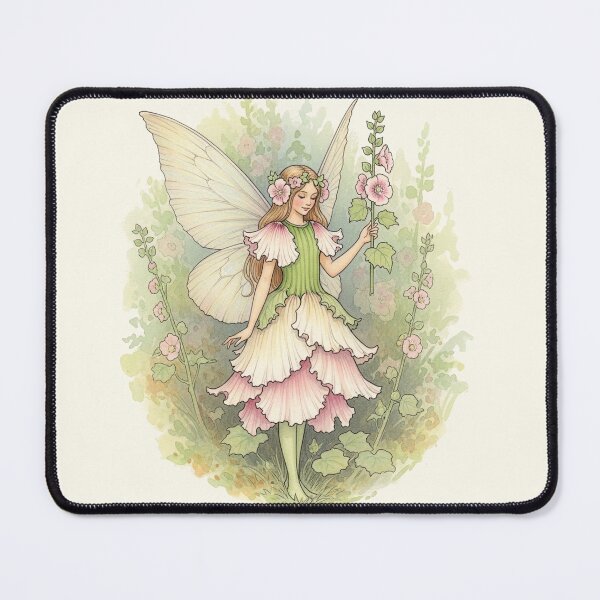 Item preview, Elegant Hollyhock Flower Fairy designed and sold by Pasteltone.