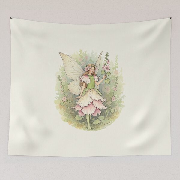 Item preview, Elegant Hollyhock Flower Fairy designed and sold by Pasteltone.