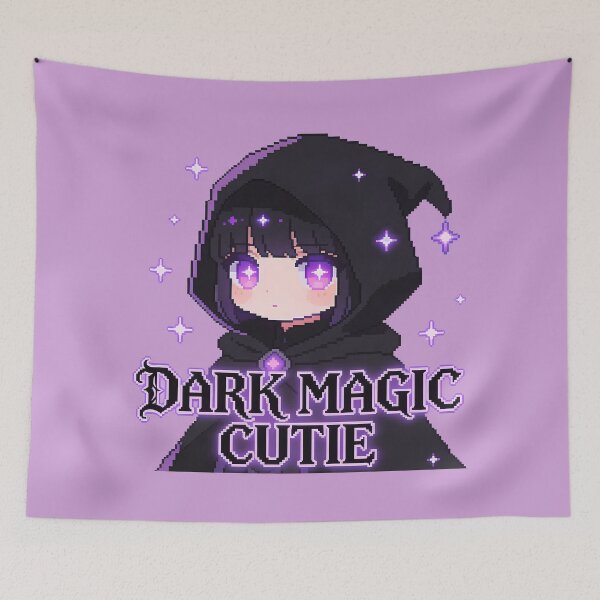 Item preview, Dark Magic Cutie Pixel Art - Cute Kawaii Dark Mage Anime Girl designed and sold by PotionPixelArt.