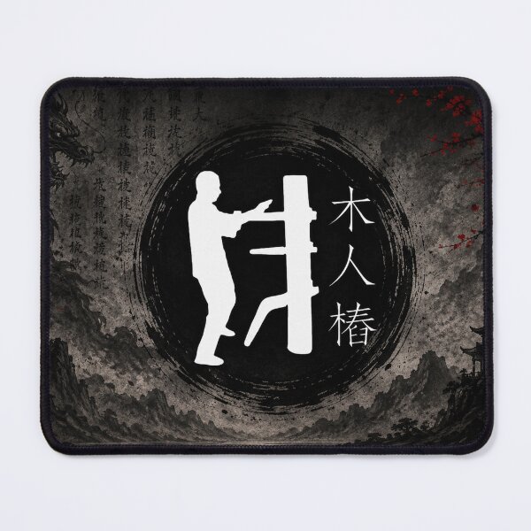 Item preview, Wing Chun Wooden Dummy | Traditional Kung Fu Training Art designed and sold by Fei Long Design Hub.