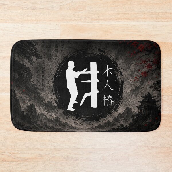 Item preview, Wing Chun Wooden Dummy | Traditional Kung Fu Training Art designed and sold by Fei Long Design Hub.