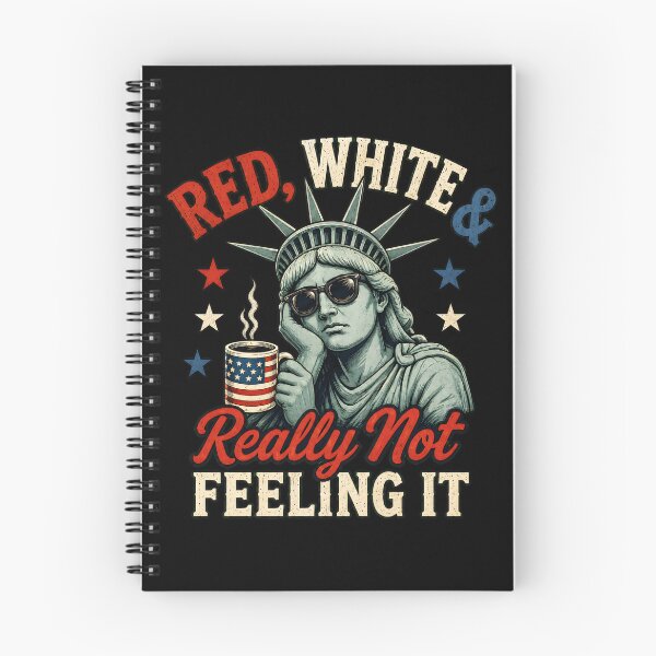Item preview, Red White & Really Not Feeling It Vintage designed and sold by Marblaes00.