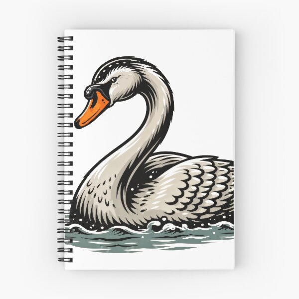 Item preview, Sticker - Decal - Elegant Swan on Still Waters designed and sold by ForeverPrintsOK.